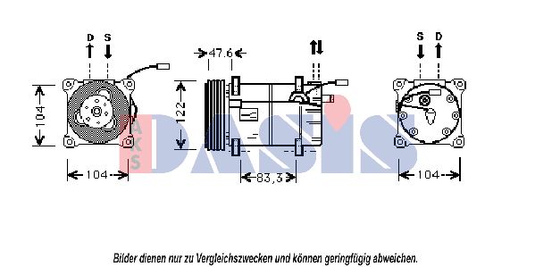 AKS DASIS kompresorius, oro kondicionierius 850591N